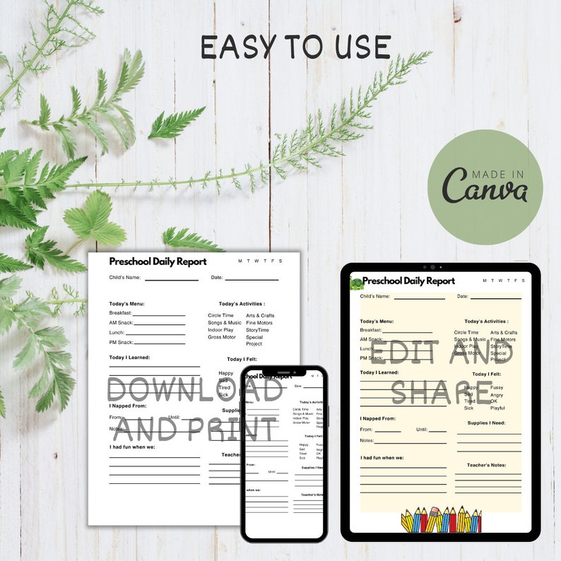 essential-preschool-daily-report-sheets-organized-and-effective