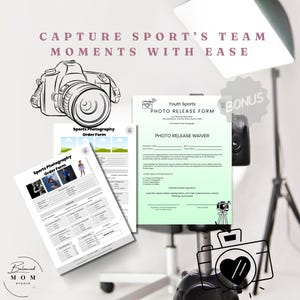Sports Photography Order Form Template: Customizable Canva Form (Digital Download) image 5