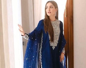 Premium Pakistani Designer kurta pant with dupatta for womens, Readymade Salwaar kameez, Partywear dresses 3PC, EID Special