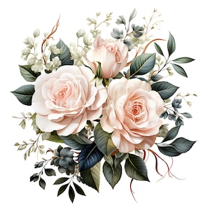 Imágenes prediseñadas de boda 14 JPG de alta calidad, imágenes prediseñadas de flores, descarga digital para invitación de boda, fabricación de tarjetas, día de la boda, libro de bodas