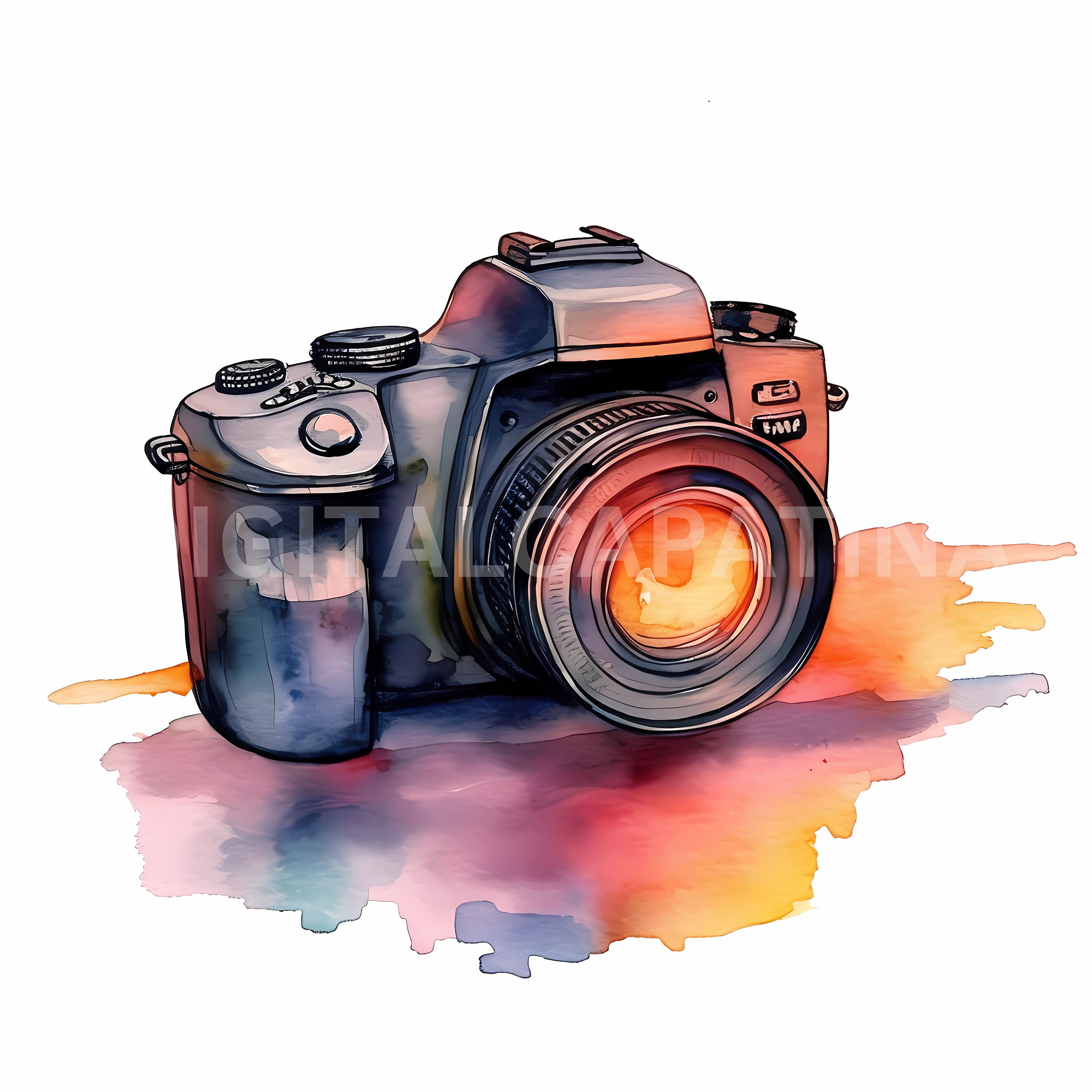 Camera Clipart 15 High Quality Jpgs, Digital Download, Vintage ...