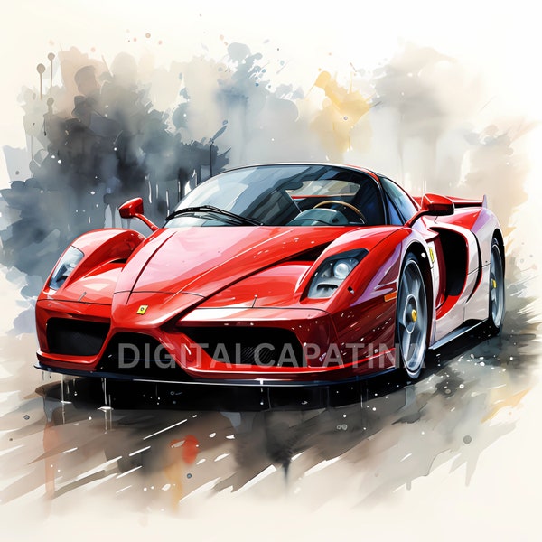 Ferrari Red Clipart - Etsy