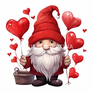 Valentine Gnome Clipart 11 Jpgs High Quality, Valentine Clipart ...
