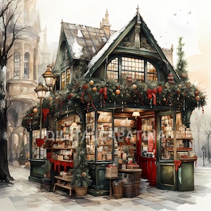 Clipart Noël 12 JPG de haute qualité, téléchargement numérique, usage commercial, fabrication de cartes, créations numériques en papier, joyeux Noël
