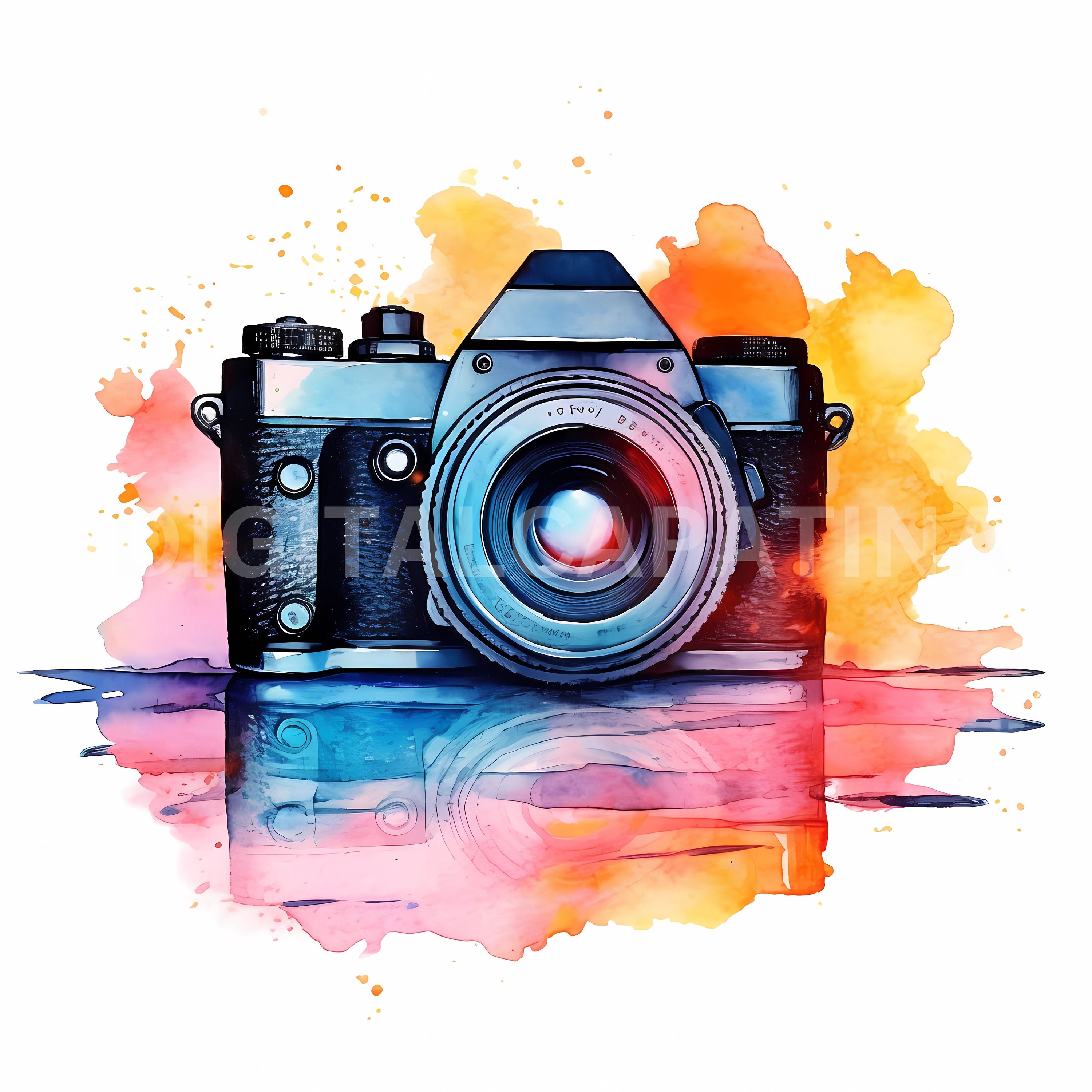 Camera Clipart 15 High Quality Jpgs, Digital Download, Vintage ...