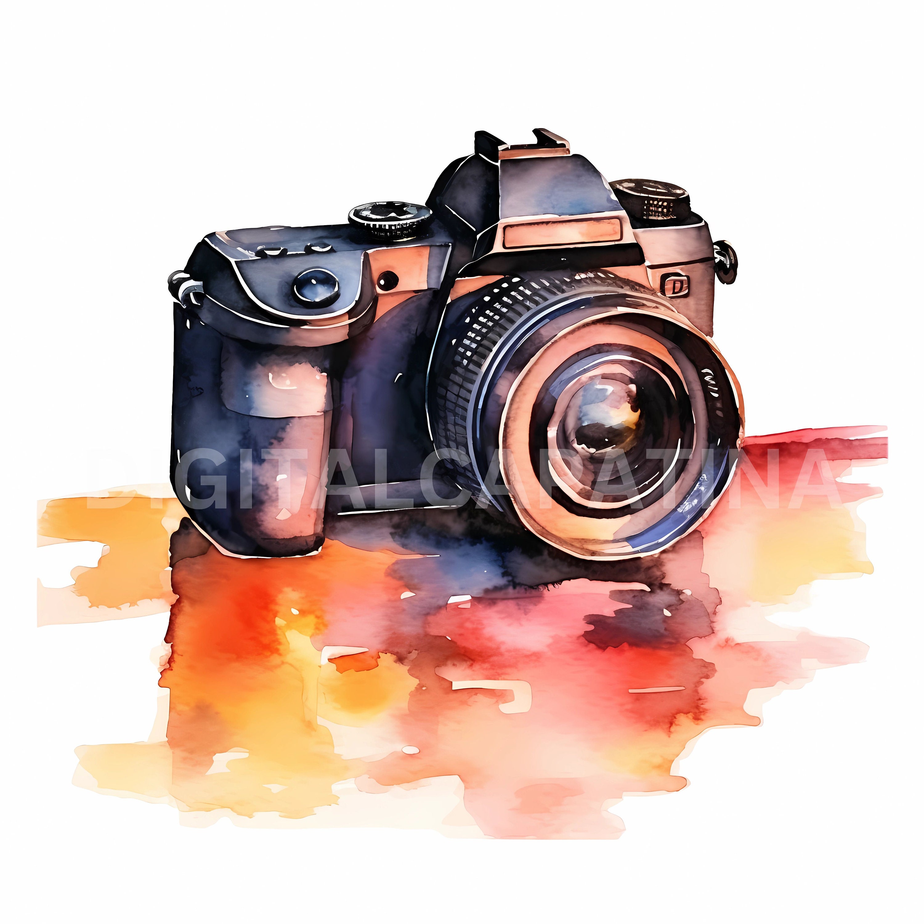 Camera Clipart 15 High Quality Jpgs, Digital Download, Vintage ...