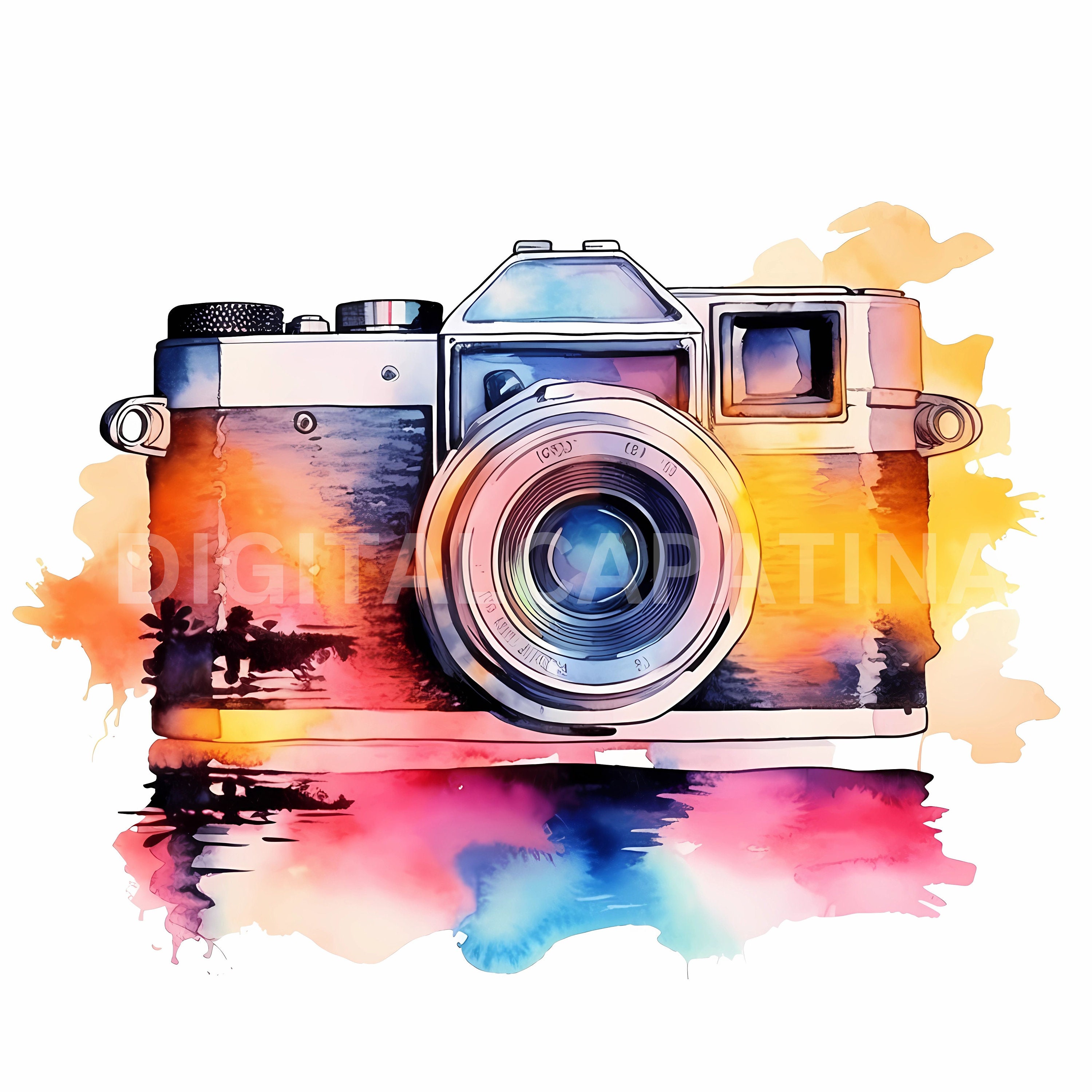 Camera Clipart 15 High Quality Jpgs, Digital Download, Vintage ...
