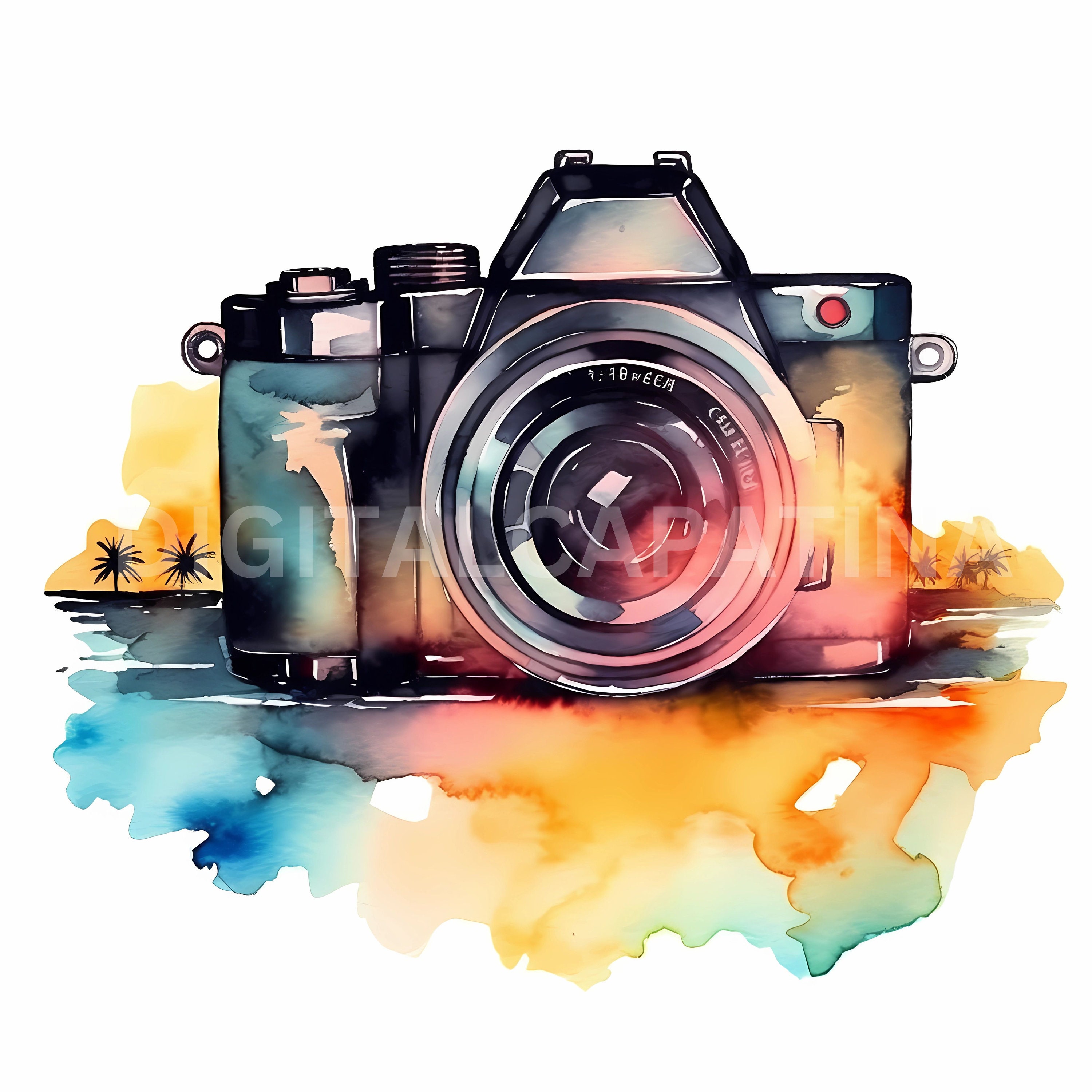 Camera Clipart 15 High Quality Jpgs, Digital Download, Vintage ...
