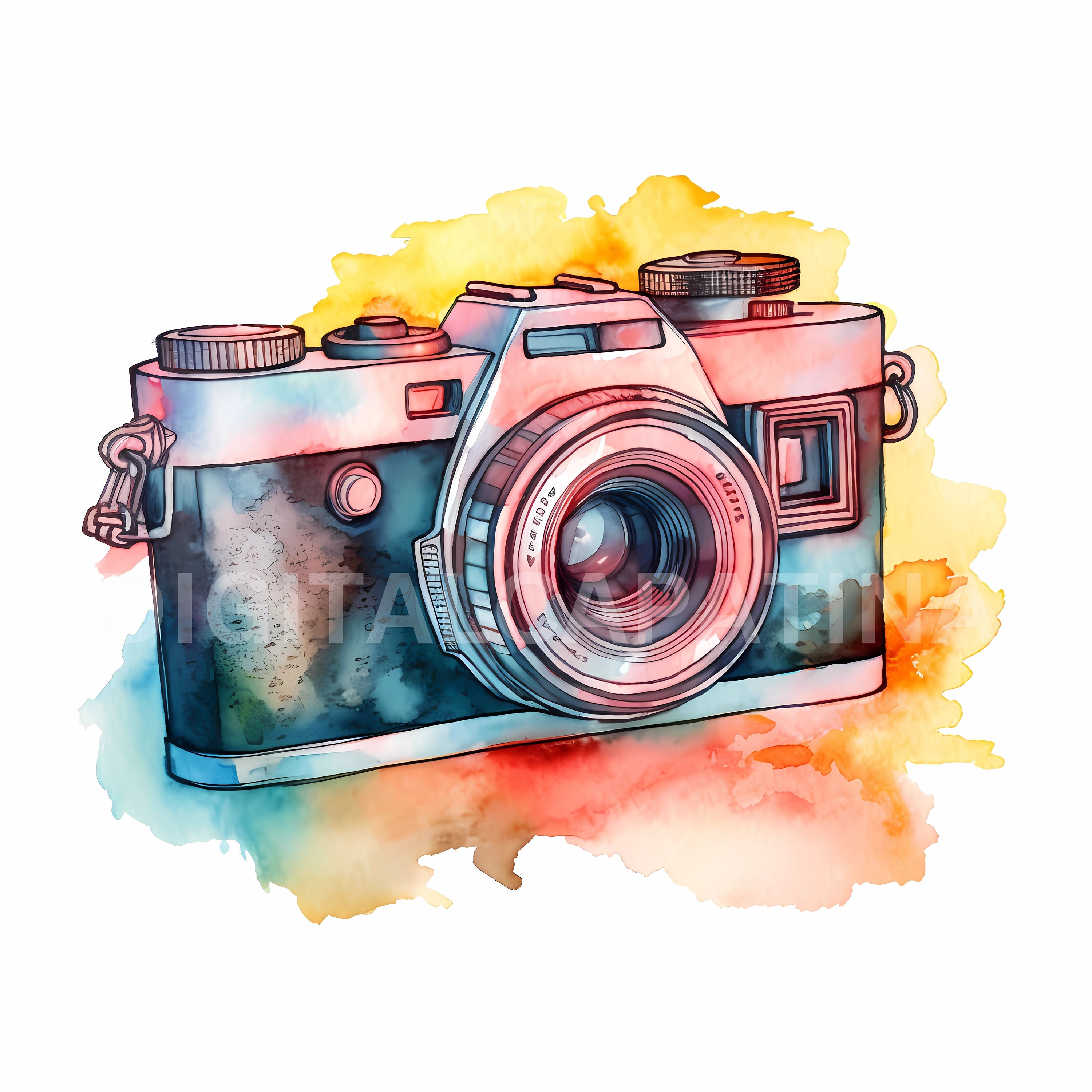 Camera Clipart 15 High Quality Jpgs, Digital Download, Vintage ...