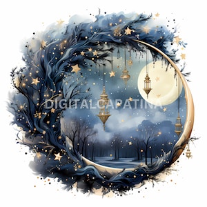 Aquarell-Weihnachtscliparts 9 hochwertige JPGs, Aquarell-Wintercliparts, digitaler Download, kommerzielle Nutzung, Kartengestaltung, Weihnachtscliparts