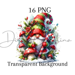 Clipart di Gnomo di Natale 16 PNG Buon Natale, Gnome Png Download digitale, Creazione di cartoline, Mestiere di carta digitale, Clipart di Natale Gonk Gnome