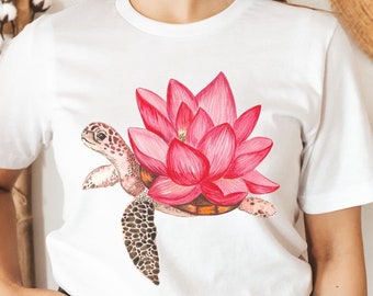 Camiseta de tortuga, camiseta de tortuga, regalo de amante de los animales, camisa de tortuga marina, camisa de vida en la playa, camisa de tortuga de amor, salvar a las tortugas, tortuga de moda