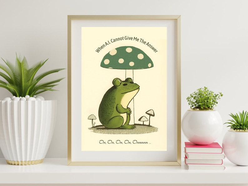 PLITI Make-up-Tasche Mit Frosch-Motiv & Spruch „I‘m A Frog“ – Lustiges Geschenk Für Frosch-Liebhaber, Wasserdichter Canvas