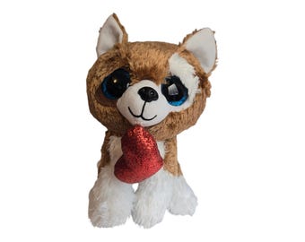 9” Ty Beanie Boo Smootches the Valentine's Day Dog