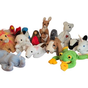 Ty Beanie Baby Lot of 14 Beanie Babies- Retired - Rare - Vintage!!