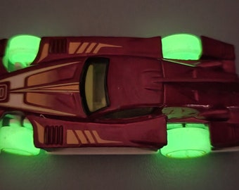 Hot Wheels Collectable Car- Formul8r- With Glow in the Dark Wheels