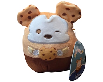 Squishmallows da 5 pollici Disney Mystery Squad, biscotto profumato con gocce di cioccolato a forma di Topolino - KellyToy