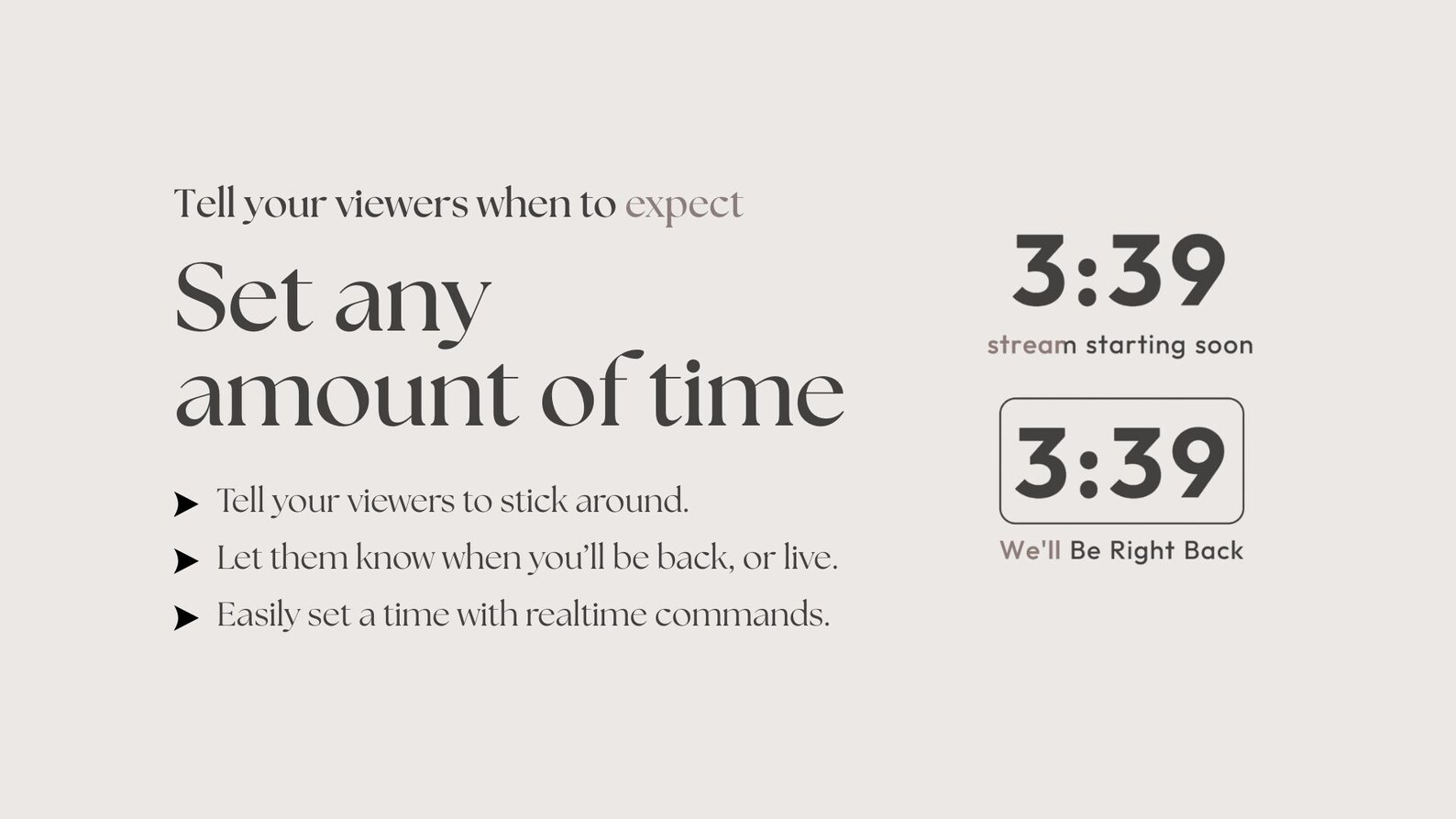 Twitch Countdown Timer | OBS Browser Source, Chat Commands - Etsy