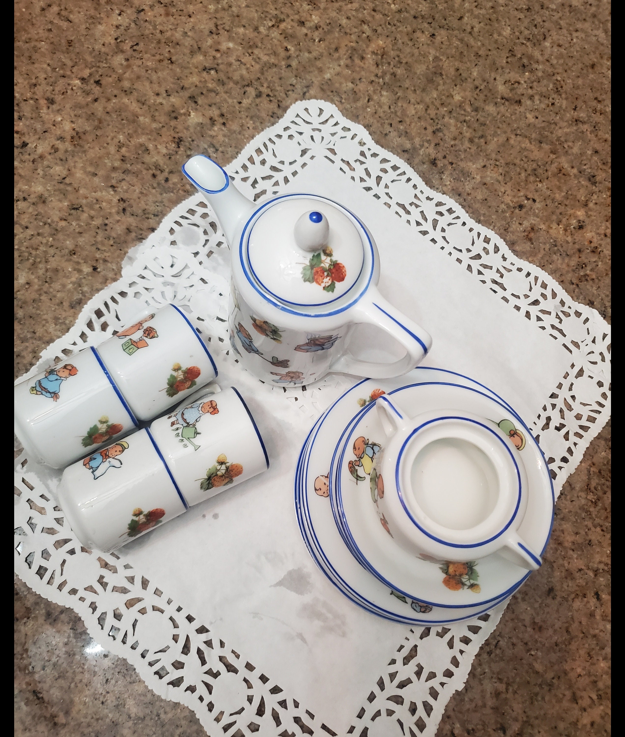 Rudolstadt Antique Child Tea Set 14 Items , Made in German , 1920s Etsy