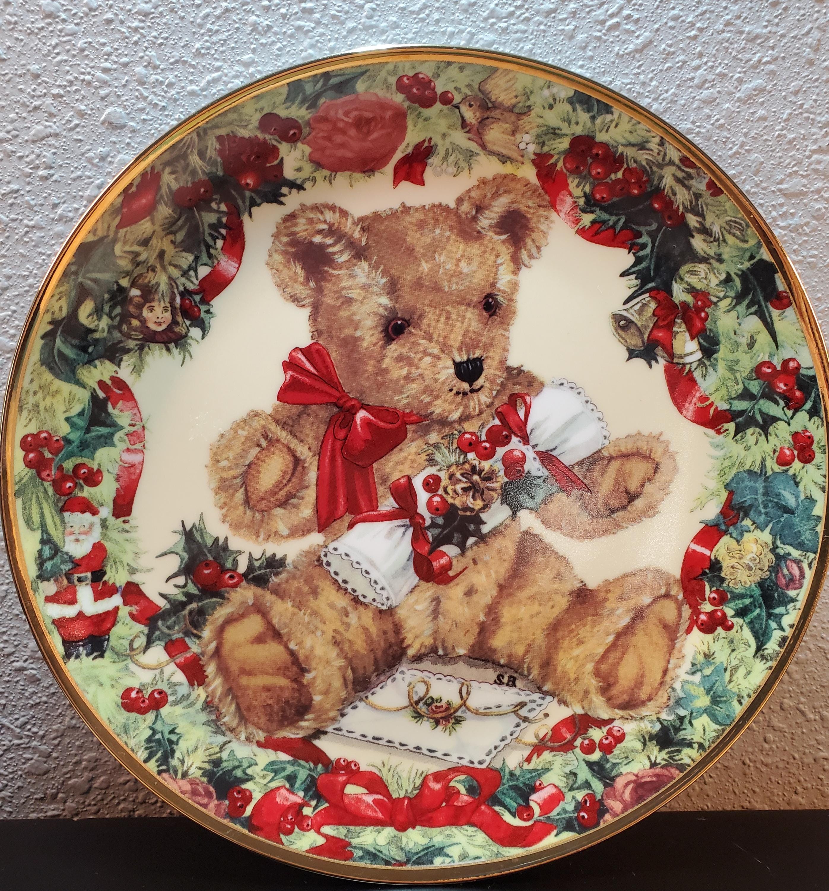 Franklin Mint テディベア 絵皿 3枚セット コレクションプレート Franklin Mint テディベア 絵皿 3枚セット コレクションプレート