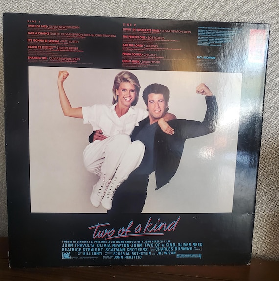 John Travolta ,olivia Newton-john Two of Kind LP Vinyl Record