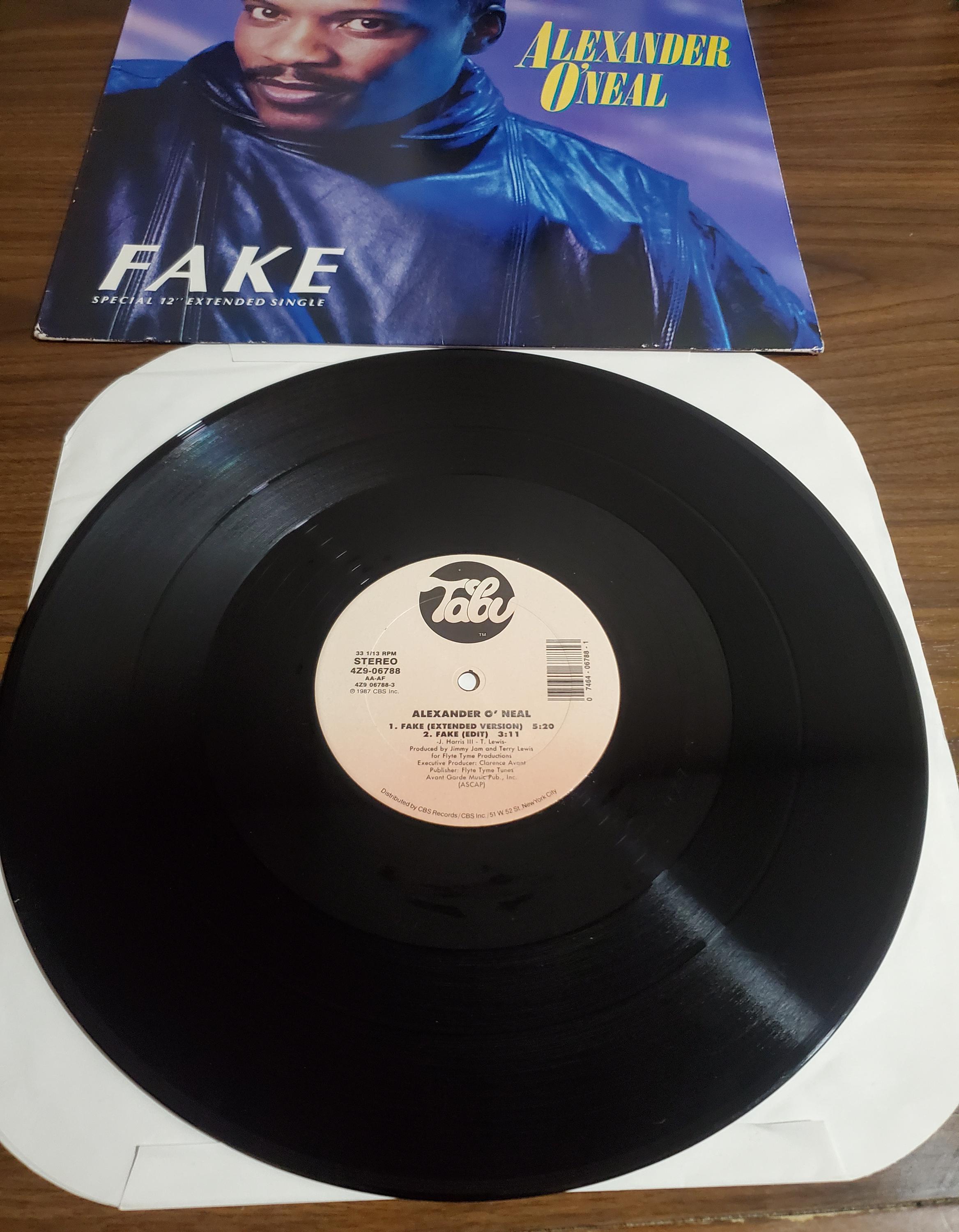 Alexander O'neal, Fake Special Extended Single 1987 LP Vinyl