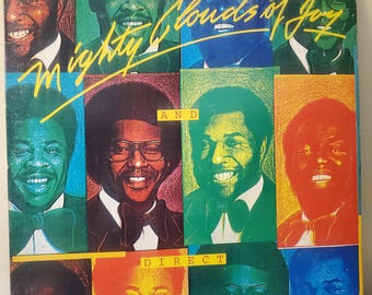 The Mighty Clouds of Joy Live Album Cover,Live And Direct 1977,Award Winning Gospel
