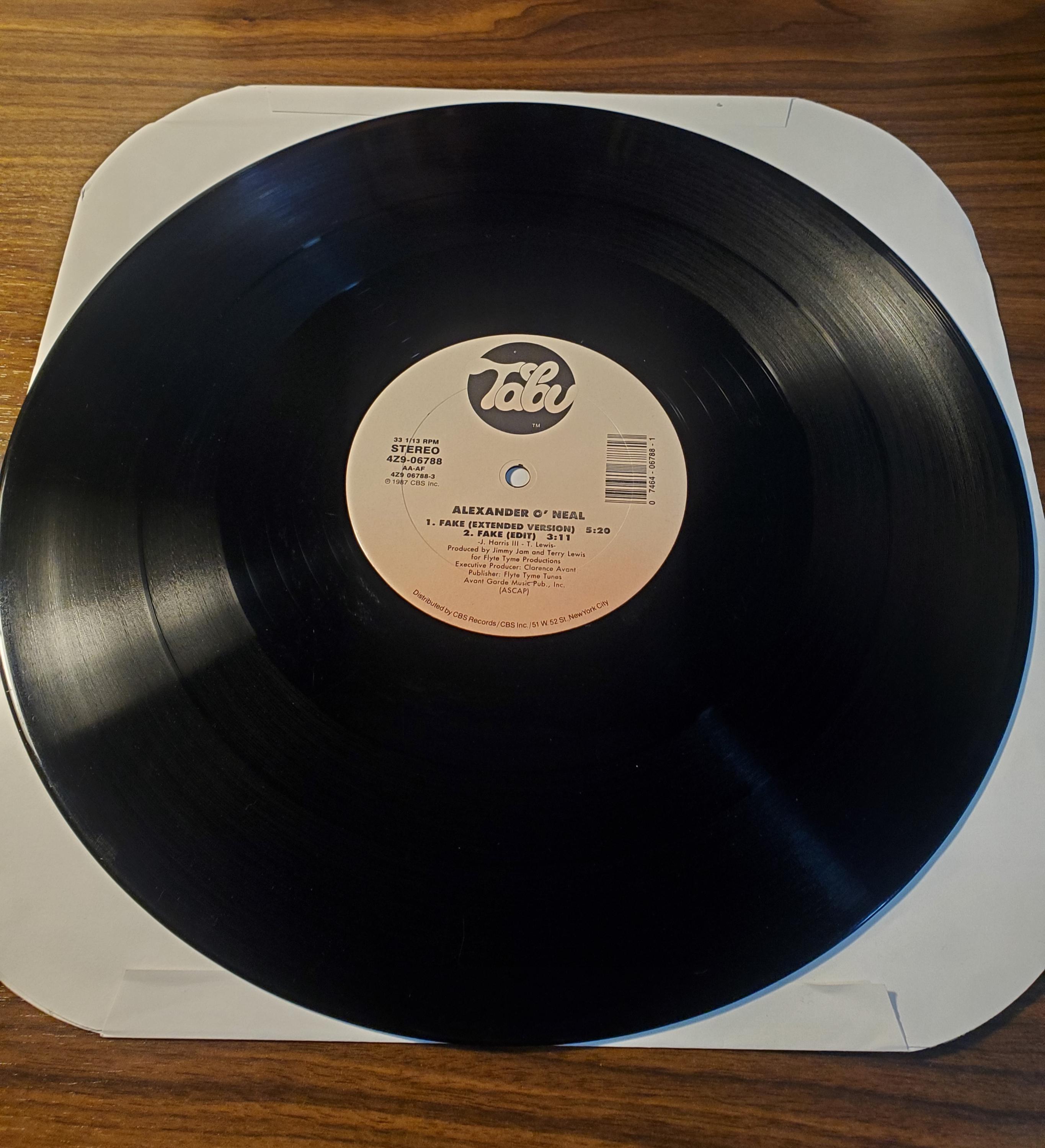 Alexander O'neal, Fake Special Extended Single 1987 LP Vinyl