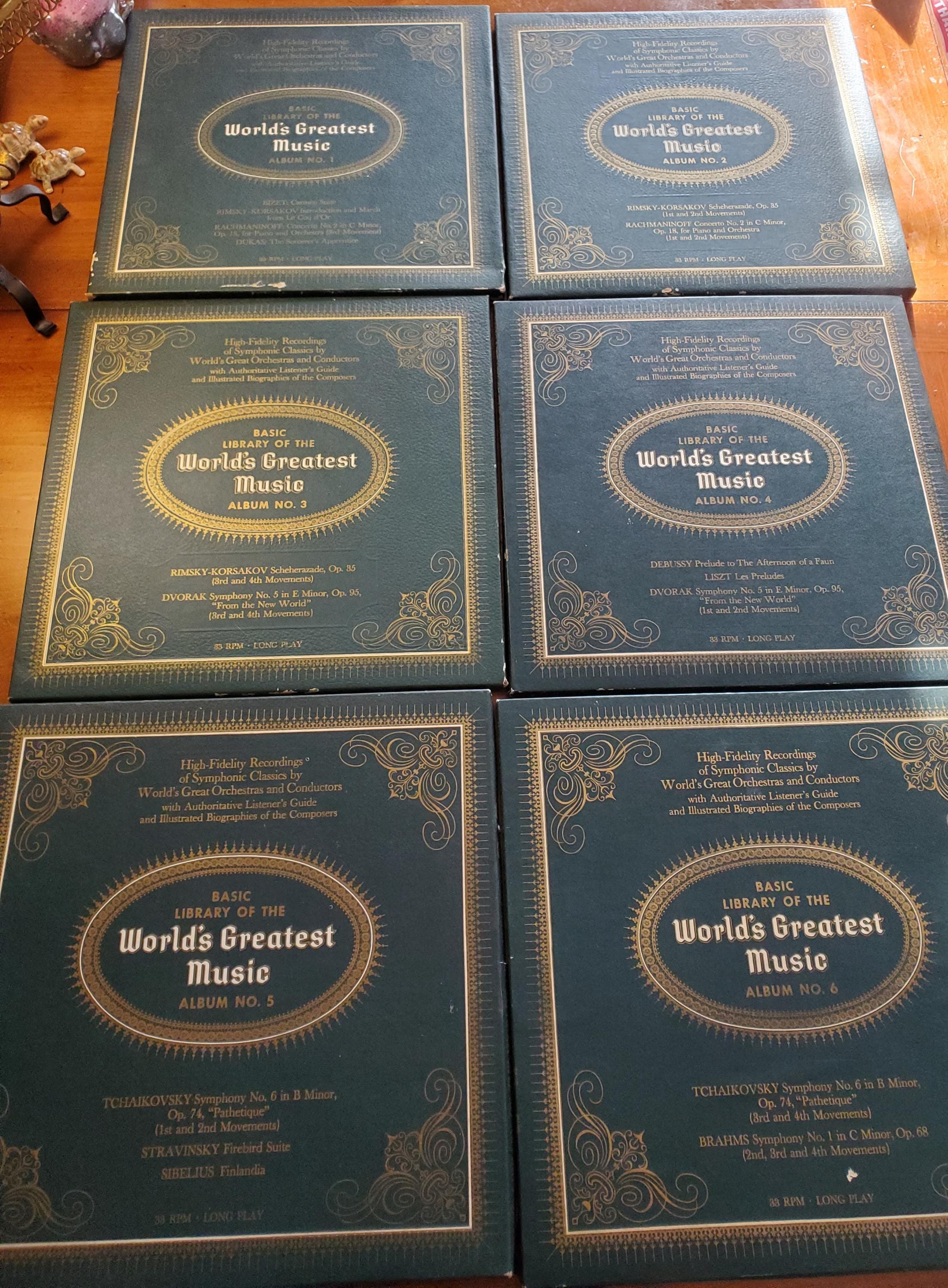 Basic Library of the Worlds Greatest Music 1-6 Vinyl Box Set of 6