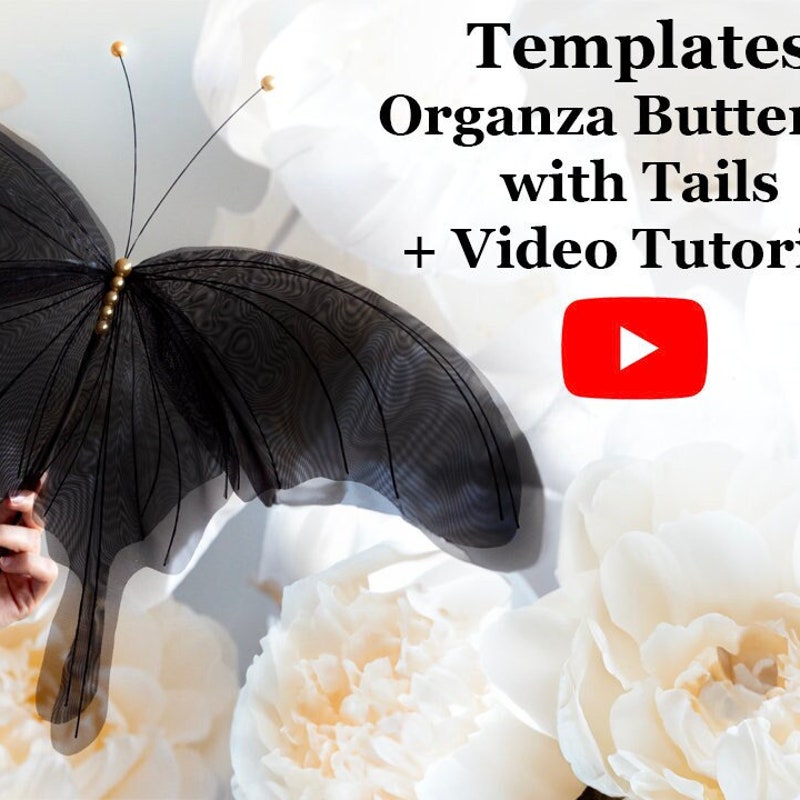 Butterfly Template Etsy