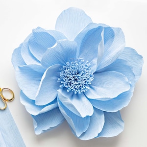 Carta gigante fai da te per decorare le pareti: 2 modelli + modello di base circolare + video tutorial / Fiori giganti fai da te per decorare le pareti di casa / Decorazione di sfondo