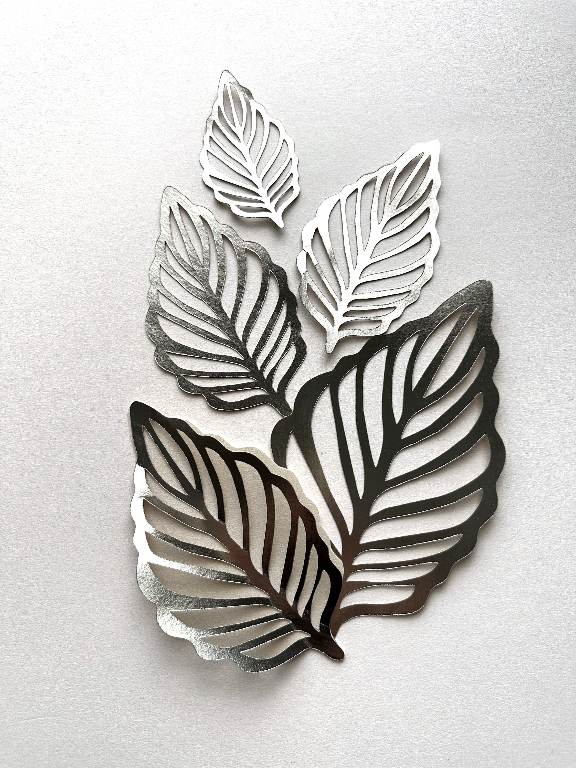 Crepe Paper Cherry Blossom + 3D Cardstock Leaves Template PNG, SVG, Dxf ...