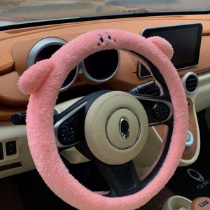 Steering wheel cover fluffy,Handmade car Steering Wheel Cover,cute steering wheel cover for women,gift  for her