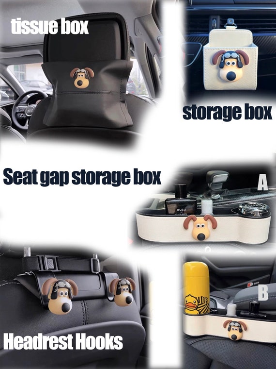 VTG Car Seat Gap Filler Organizer Storage Box with Cup Holder Front Seat  Console Side Organizer