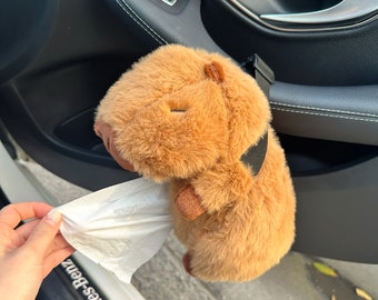 capybara car tissue box,cute car accessory,car tissue holder,car accessory for woman,car tissue box