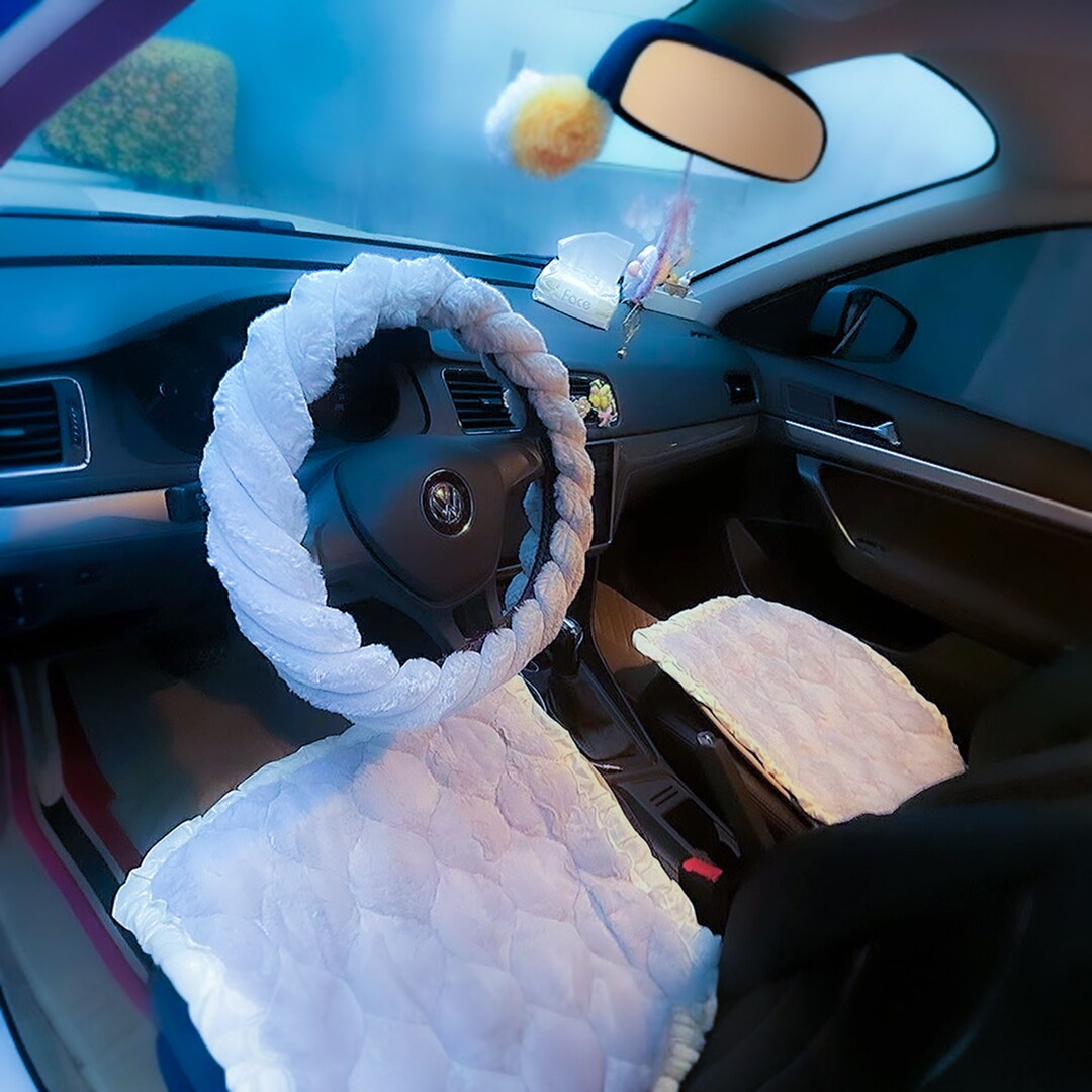 Furry Car Seat Cover,car Accessories for Women,pink Seat Covers,girl