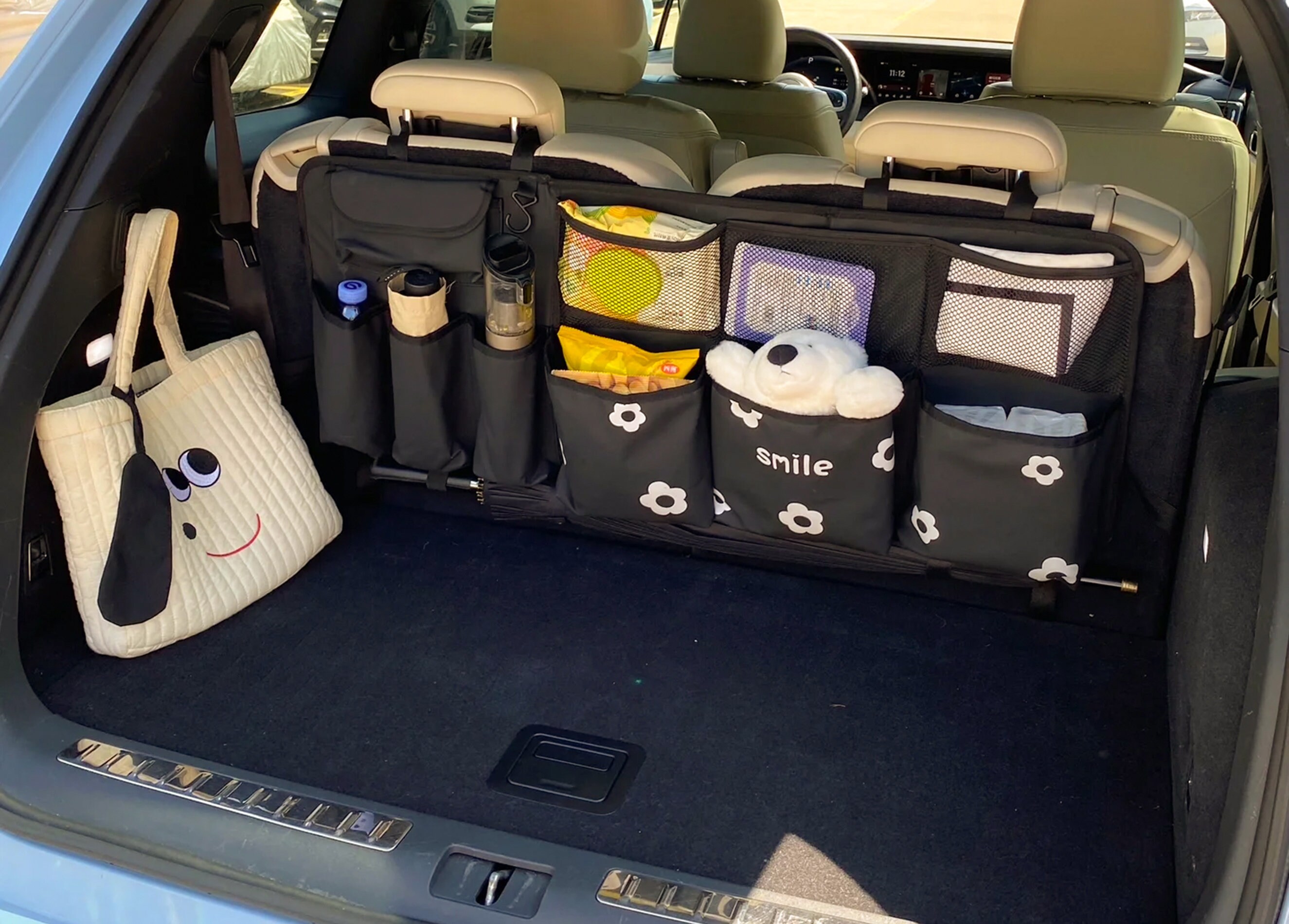 Car outlet organizer caddy