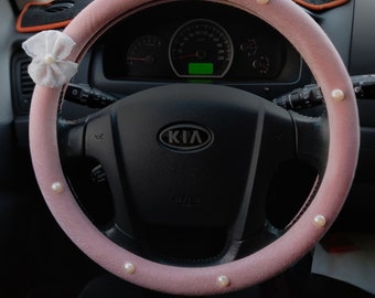 Steering wheel cover for girl, Pink car accessories,Steering wheel cover women,Pink steering wheel cover,Steering wheel cover cute,