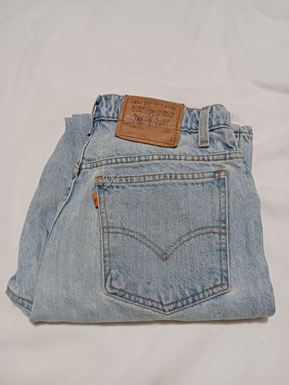 921 Orange tab Levi's vintage jeans