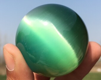 48mm Polychrome Cat's Eye Jasper Ball,Crystal Ball,Crystal Sphere,Reiki Healing,Home Decoration,Energy Crystal,Crystal Gift,Mineral Specimen