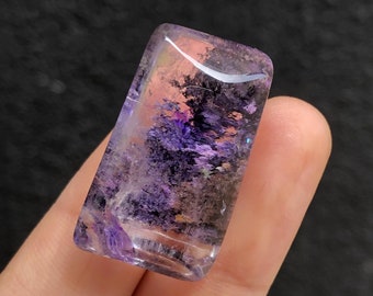 Garden Quartz Pendant,Crystal Necklace,Colourful Garden Quartz,Ghost Quartz,Inclusion Quartz,Reiki Healing,Home Decoration,Crystal Pendant