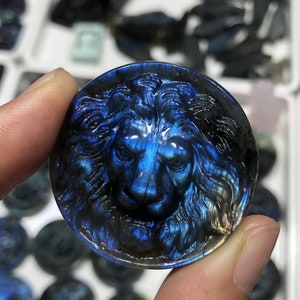 Natural Labradorite Lion,Hand Carved Labradorite Lion,Reiki Healing,Home Decoration,Collection,Crystal Gifts,Quartz Crystal