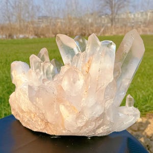 32.5LB Natural Clear Quartz Cluster,Large Crystal Cluster,Crystal VUG,Mineral Specimen,Home Decoration,Reiki Healing,Crystal Gifts