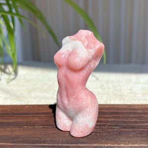 Natural Pink Opal Female Model,Crystal Female Model,Crystal Goddess,Mineral Specimen,Reiki Healing,Energy Crystal,Gift,Crystal Sculpture
