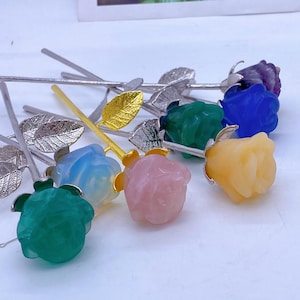 Crystal Rose Flower,Crystal Rose,Valentine Roses,Collection,Preserved Fresh flower,Valentines Gift,Reiki Healing