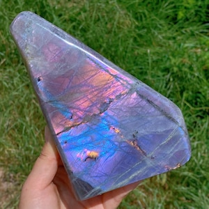 3.4LB Natural Purple Labradorite Freeform,Labradorite Specimens,Mineral Specimens,Spectrolite,Collection,Reiki Healing,Energy,Crystal Gifts