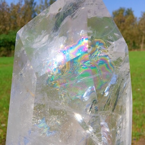 28LB Natural Clear Quartz Obelisk,Quartz Crystal Tower,Large Crystal Tower,Crystal Wand Point,Healing Magic Wand,Reiki Heal,Crystal Gift
