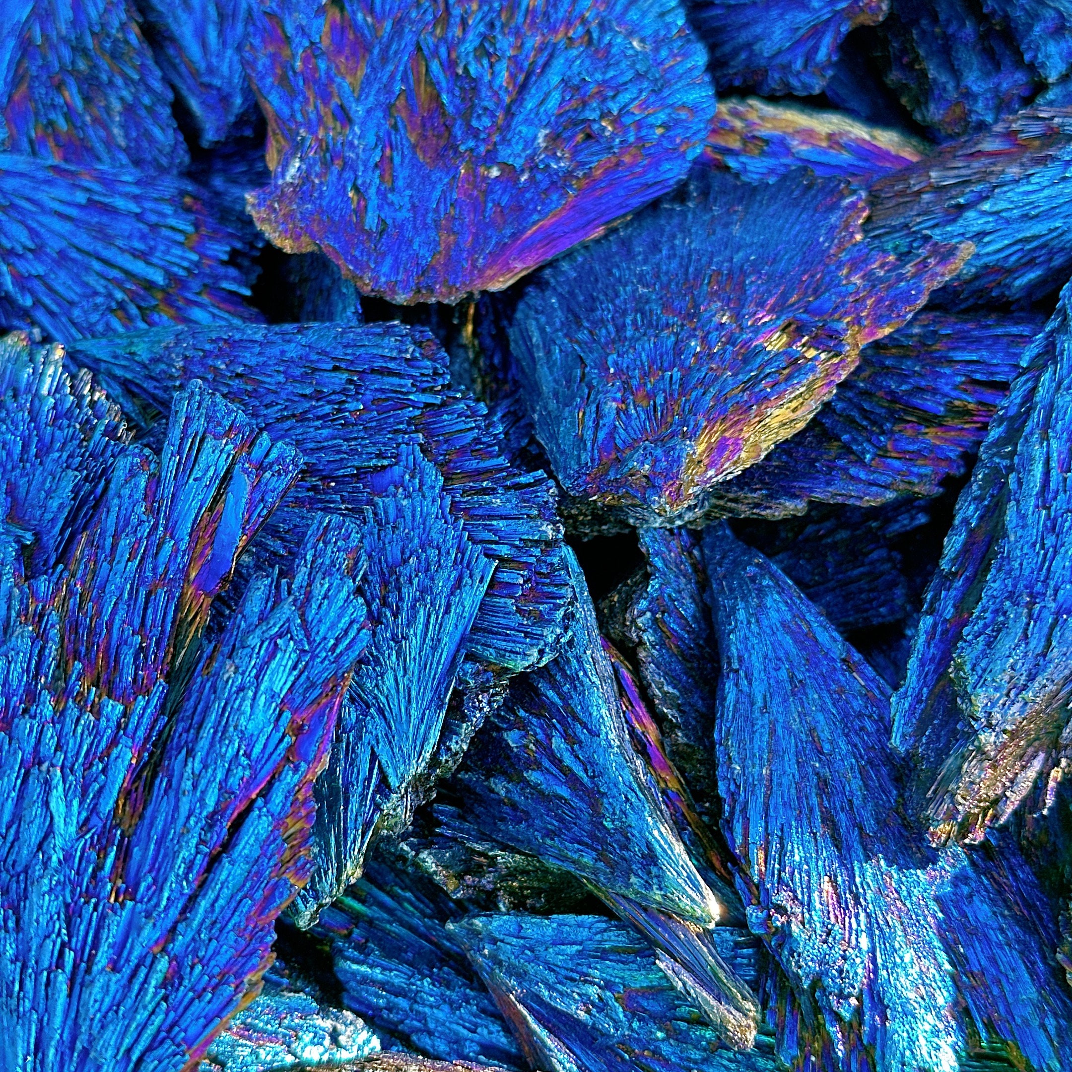 Enorme Cristallo Di Kyanite Titanio Arcobaleno Aura, Pietra Grezza Con VU, Portafortuna Unico