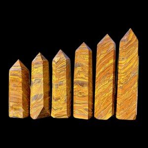 Tiger&#39;s-eye Obelisk,Crystals Wand Point,Healing Crystal,Crystals Tower,Quartz Crystal Tower,Reiki Healing,Home Decor,Crystals Gift
