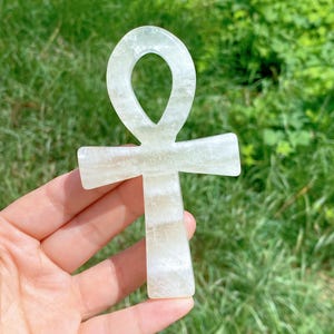 Natürlicher Quarzkristall Ankh, Citrin Ankh, Ankh-Schlüssel des Lebens, Der Exorzist, Mineralprobe, Reiki-Heilung, Kristallgeschenk, Wohnkultur, Energiekristall